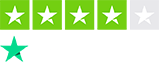 Trustpilot logo showing 4/5 stars