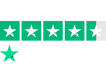Trustpilot score of 4.4/5