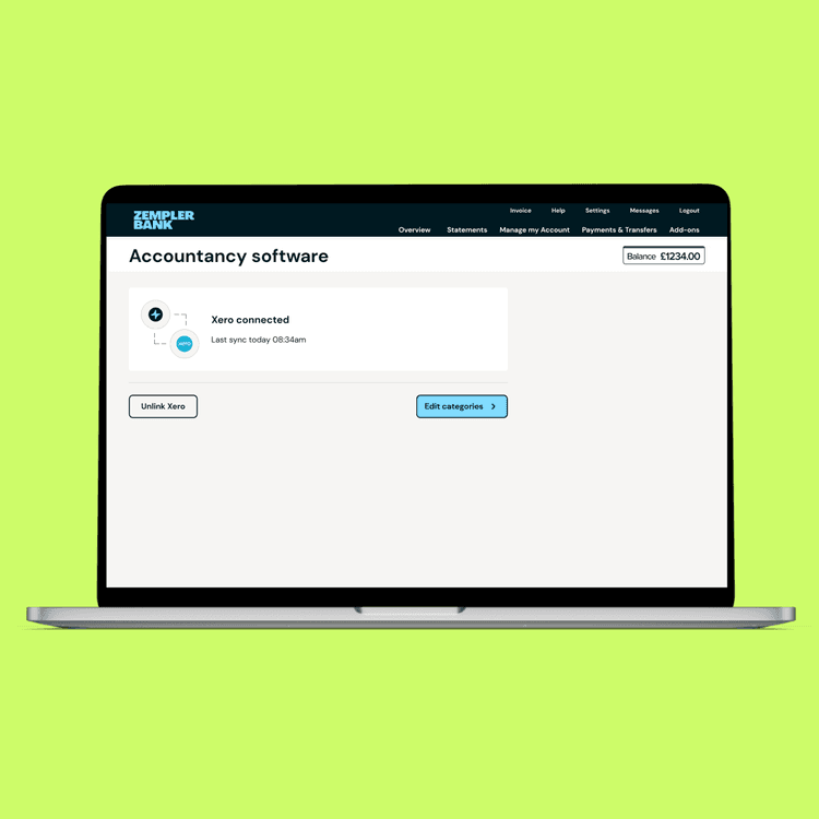 Zempler Online Banking accounting software integration
